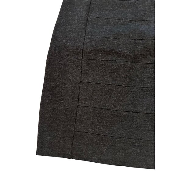 WHITE HOUSE BLACK MARKET WHBM Gray Paneled Stretch Pencil Skirt Size 0 - Picture 5 of 5